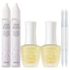 BANDI NAILS 美甲SPA 3步驟指緣護理套組 去除液 15ml + 推棒筆 + 指緣油 7ml 套組, 2個