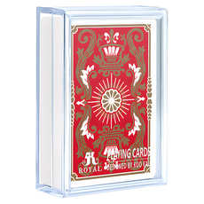 ROYAL 樂友 一級玩家磨砂防水撲克牌, 彈性耐磨, 100%塑膠, 磚紅色, 1個