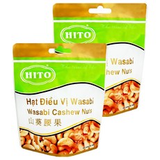 HITO 山葵腰果 口感酥脆 粒粒飽滿, 100g, 2包