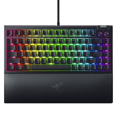 레이저 BlackWidow V4 75% 유선 텐키리스 게이밍 키보드, 블랙, RZ03-0500, 오렌지축