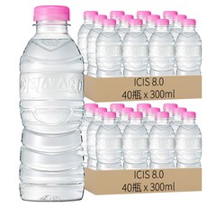 LOTTE 樂天 Chilsung Cider ICIS 8.0 無標籤礦泉水, 300ml, 80瓶