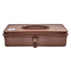 TOYO STEEL 東洋鋼鐵 方型提把式鋼製單層收納工具箱 T-320 日本製造 0.79Kg, 320 x 180 x 150mm, 1個