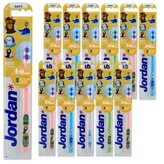 조르단 버디2단계 어린이 칫솔, 랜덤 발송, 1개입, 12개