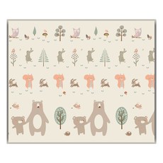 心樂家 雙面遊戲墊 環保PE, 派對動物, 1個