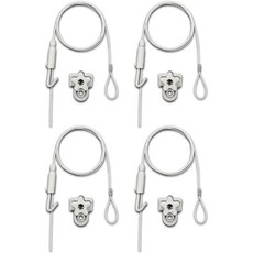 감성다는남자 안뚜리 와이어 액자걸이, 화이트, 4개