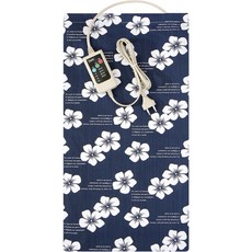 DrTODAY 4段控溫電熱毯附可拆洗電毯套 M(63 x 34cm), HAJ-300, 海軍藍(花朵)