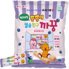 含鈣穀物捲心餅乾 5g 36入, 藍莓口味, 180g, 1袋