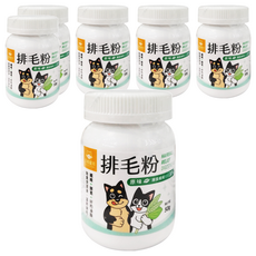 DOG CAT STAR 汪喵星球 排毛粉 原味, 天然植物纖維 頂級日本酵素, 糞便潤滑 + 溫和排毛, 50g, 6罐