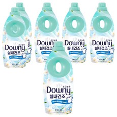 다우니 실내건조 초고농축 섬유유연제 프레시 클린 본품, 1L, 6개