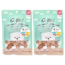 O Bli 噢 比利 潔牙點心, 深海鮭魚 + 香濃起司, 100g, 2包