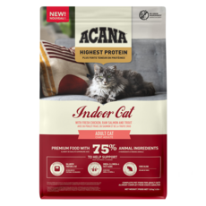 ACANA 愛肯拿 頂級無穀高蛋白室內貓乾飼料, 放養雞肉 + 鮭魚 + 鱒魚, 1.8kg, 1袋