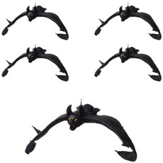 逼真蝙蝠模型道具 5入, 單一顏色