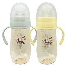 孩童PPSU Smart雙耳吸管學習杯, 檸檬黃+薄荷綠, 2個, 260ml