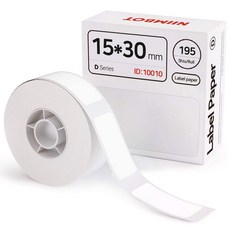 님봇 D11 / D110 전용 프린터 라벨지 화이트 15 x 30 mm, 195칸, 1개
