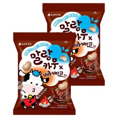 롯데웰푸드 말랑카우 빠삐코맛, 158g, 2개