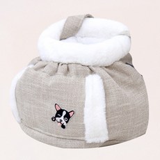 REDPUPPY Cattles 保暖寵物外出包, 深米色, 1個