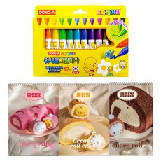 Dong-A 可水洗瑪卡黃小雞12色+莫蘭芝厚度3p隨機發貨套裝, 混色, 1套