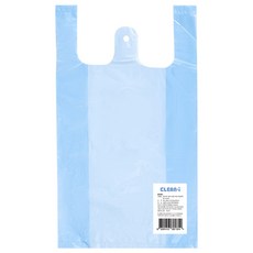 CLEAN i 淺藍色手提塑膠袋, 18L, 100個
