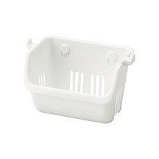 INOMATA小物收納水切籃 0049 3個 - 廚房瀝水好幫手 簡約設計 保持檯面整潔, 白色, 14.1 x 8.7 x 11.2cm