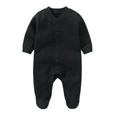 Mom's care 鈕扣式長袖連身衣