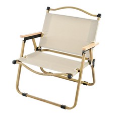 棉花田傢飾 洛克便攜式折疊椅 卡其色, 1個