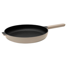 WOKY 沃廚 台灣公司貨 哈哈鍋2.0 不沾淺煎鍋 奶茶色, 26cm, 1個