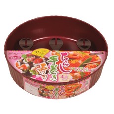 PEARL LIFE 珍珠金屬 D系列 壽司派對漆器風4件組, D系列 紅色 + 黑色, 3個飯匙 + 壽司桶, 1組