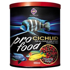 UP AQUA 雅柏 慈鯛專用飼料 上浮性顆粒 大粒 E-631-950-L, 950ml, 1罐