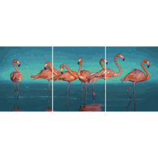 ArtLife 藝術生活 數字油畫DIY 3副 三拼畫 95357 40 x 50cm, 生生不息, 1組