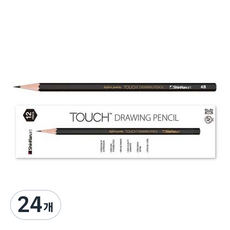 TOUCH 新韓華具素描鉛筆繪圖鉛筆, 4B, 24個