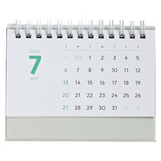 워너디스 2025 비기닝 심플 데스크 캘린더 미니, 혼합색상, 1개