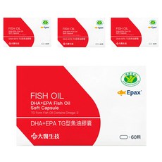大醫生技 DHA + EPA TG型魚油膠囊, 60顆, 4.6g, 4盒