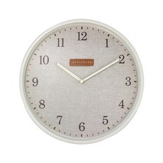 ARTICHOKE designs 掛鐘 T10145W60-G23 12吋, 棉麻布紋 灰色