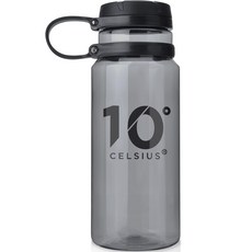 10 Degree CELSIUS Tritan 隨身運動水壺, 黑色, 1000毫升, 1個