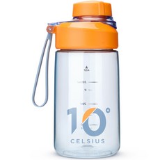 10°Celsius Tritan材質提帶水壺, 石帶, 460ml, 1個
