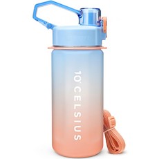 10℃ Tritan 彩虹吸管水桶, 1L, 藍色