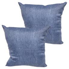 J&N 馨提印花抱枕 藍色 (2入/1組)