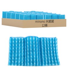 MINONO 米諾諾 深層淨膚去角質沐浴巾 90 x 30cm, 藍色, 12條, 1組