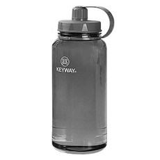 KEYWAY 水口吸管水壺, 灰色, 0.6L, 1個