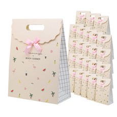 Lead home 蝴蝶結印花禮物紙提袋, 單色, 24個