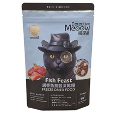 Detective Meoow 喵探長 全齡貓 邁香魚無穀凍乾糧, 雞肉, 300g, 1包