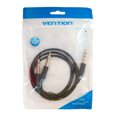 VEnTIOn 威迅 BAT系列 6.5mm公對雙6.5mm公音頻線, 1米, 鍍金接頭, 1條