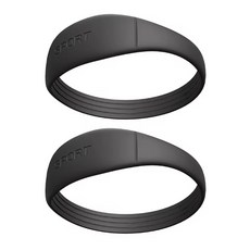 Nestko 髕骨帶護膝矽膠帶, 1套, 黑色