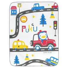 PUKU 藍色企鵝 嬰幼兒兩用防濕墊 柔軟舒適 白色, 汽車 白色, 1個