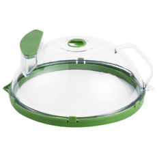 LZQ 多功能微波爐加熱防濺蓋/防濺油蓋/保鮮蓋/蓋菜罩/遮菜罩, 北歐綠, 1個