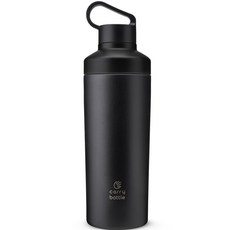 carry bottle 不鏽鋼保溫瓶, 黑色, 530ml, 1個