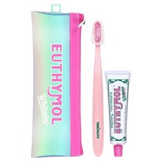 유시몰 화이트닝 휴대용 치약 40g + 칫솔 랜덤발송 세트, 1세트