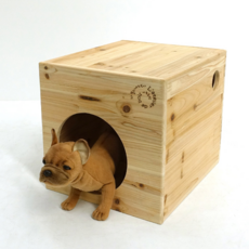 LAtelierDeBois 걍집 超小型原木狗狗硬殼屋, 混合顏色