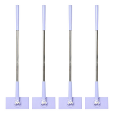 BangJiaShi 幫家適 無死角旋轉平板拖把 紫色, 4支