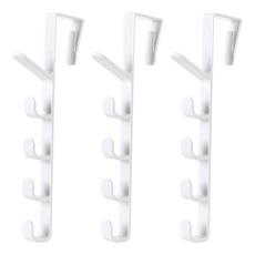 SJIAYP 門後掛勾 27 x 5 x 6cm, 白色, 3個